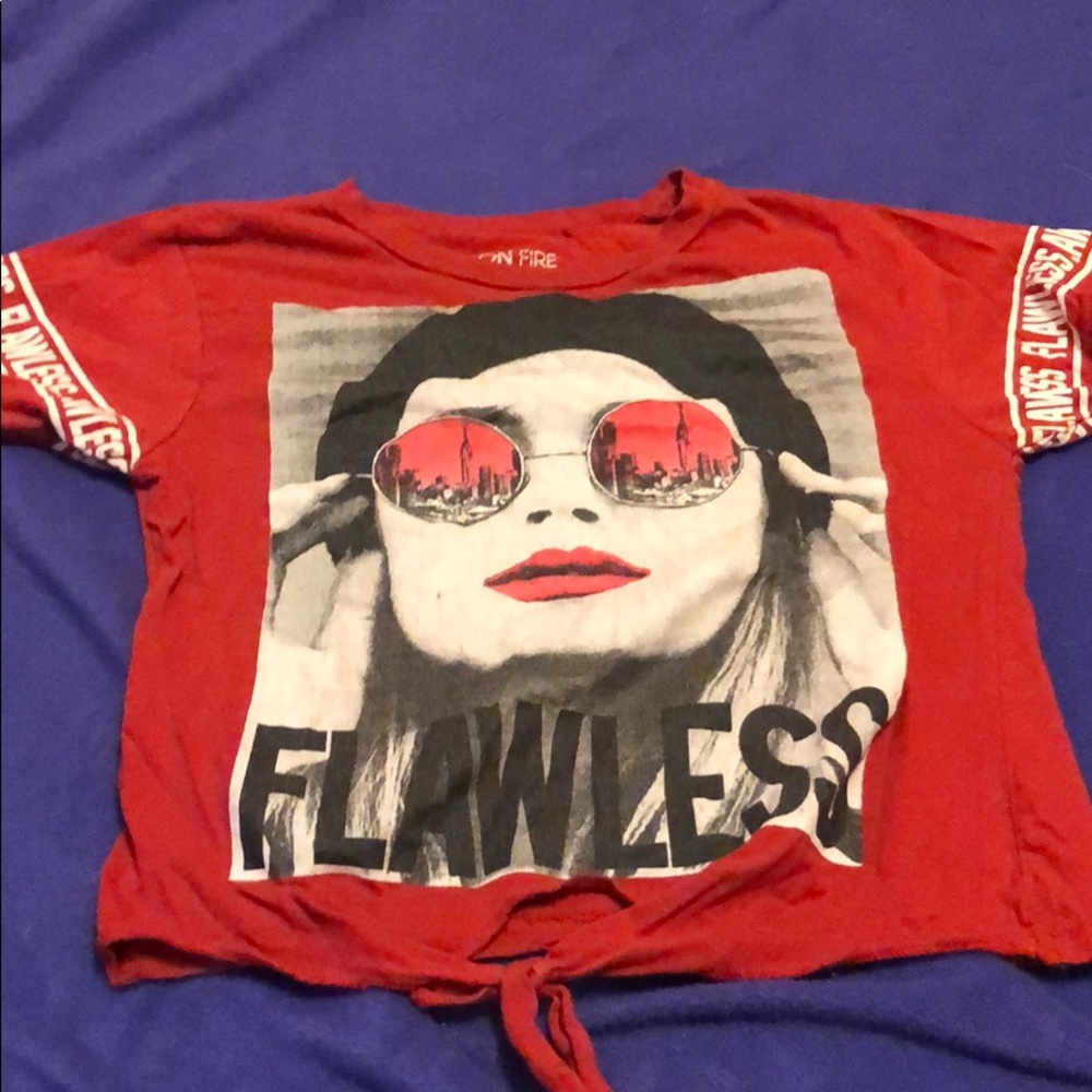 a red style chic shirt